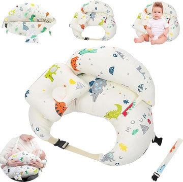 INFINIBYTE 3-in-1 Nursing Pillow – U-Shaped Multipurpose Feeding & Lounger Pillow for Breastfeeding, Baby Support, and Tummy Time (Newborn & Infant)