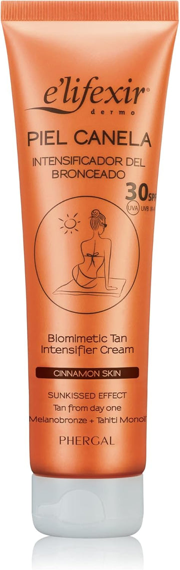 E'Lifexir Piel Canela | Self-Tanning Cream For Face & Body | Tanning Accelerator | Spf30 Sun Protection | 150Ml