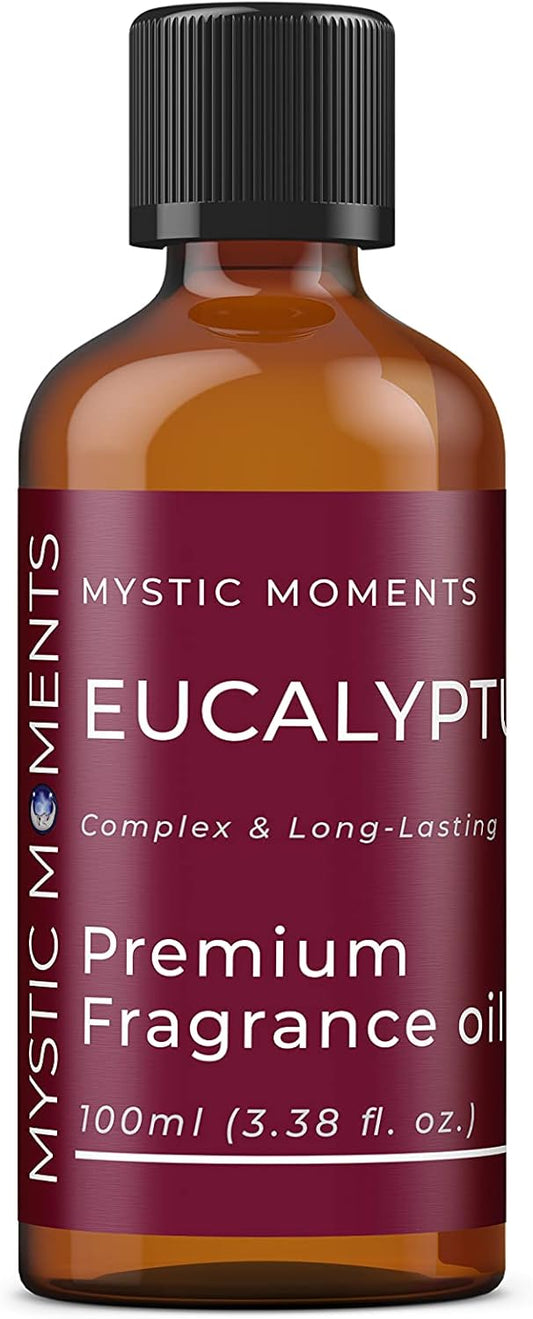 Mystic Moments | Eucalyptus Fragrance Oil - 100ml - Perfect for Soaps, Candles, Bath Bombs, Oil Burners, Diffusers and Skin & Hair Care Items