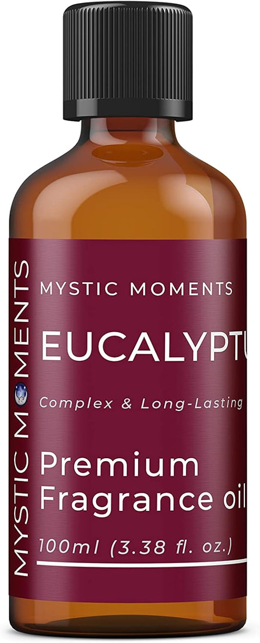 Mystic Moments | Eucalyptus Fragrance Oil - 100Ml - Perfect For Soaps, Candles, Bath Bombs, Oil Burners, Diffusers And Skin & Hair Care Items