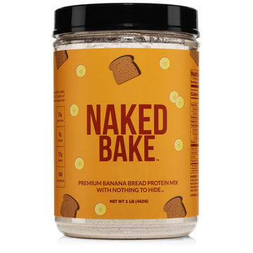 Naked Bake - Banana Bread Mix, Multi Purpose Protein Powder For Baking, Shakes, Pancakes, 15G Protein - Gluten Free, Non-Gmo, No Soy, No Artificial Sweeteners, Flavors Or Colors - 1 Lb