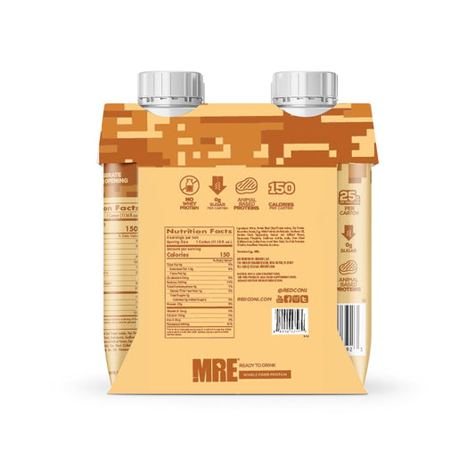 REDCON1 MRE Ready to Drink Protein Shakes, Salted Caramel - Sugar-Free