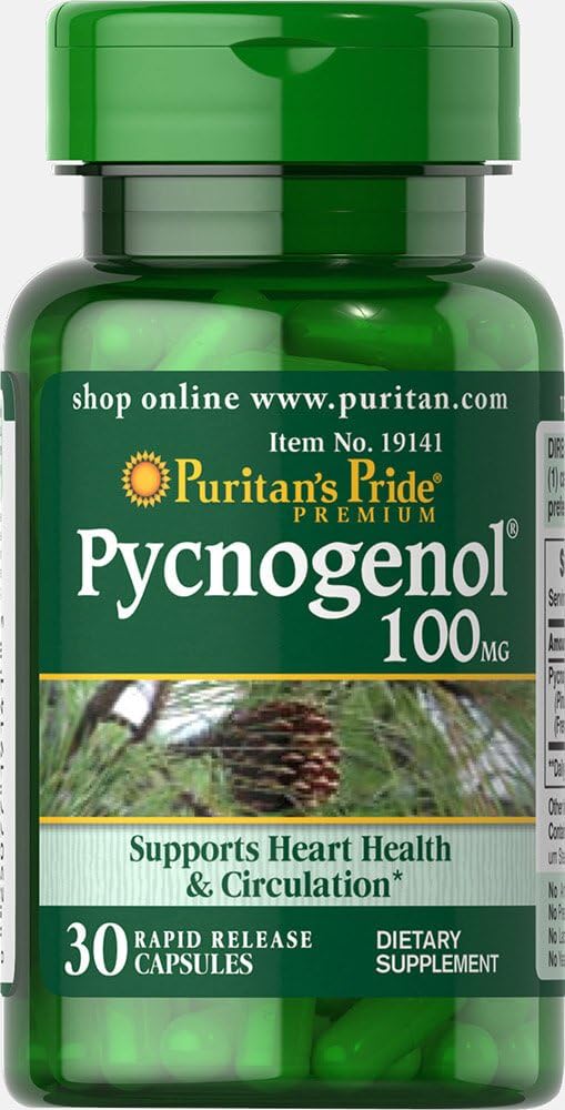 Puritan's Pride Pycnogenol 100 Mg, 30 Count : Health & Household