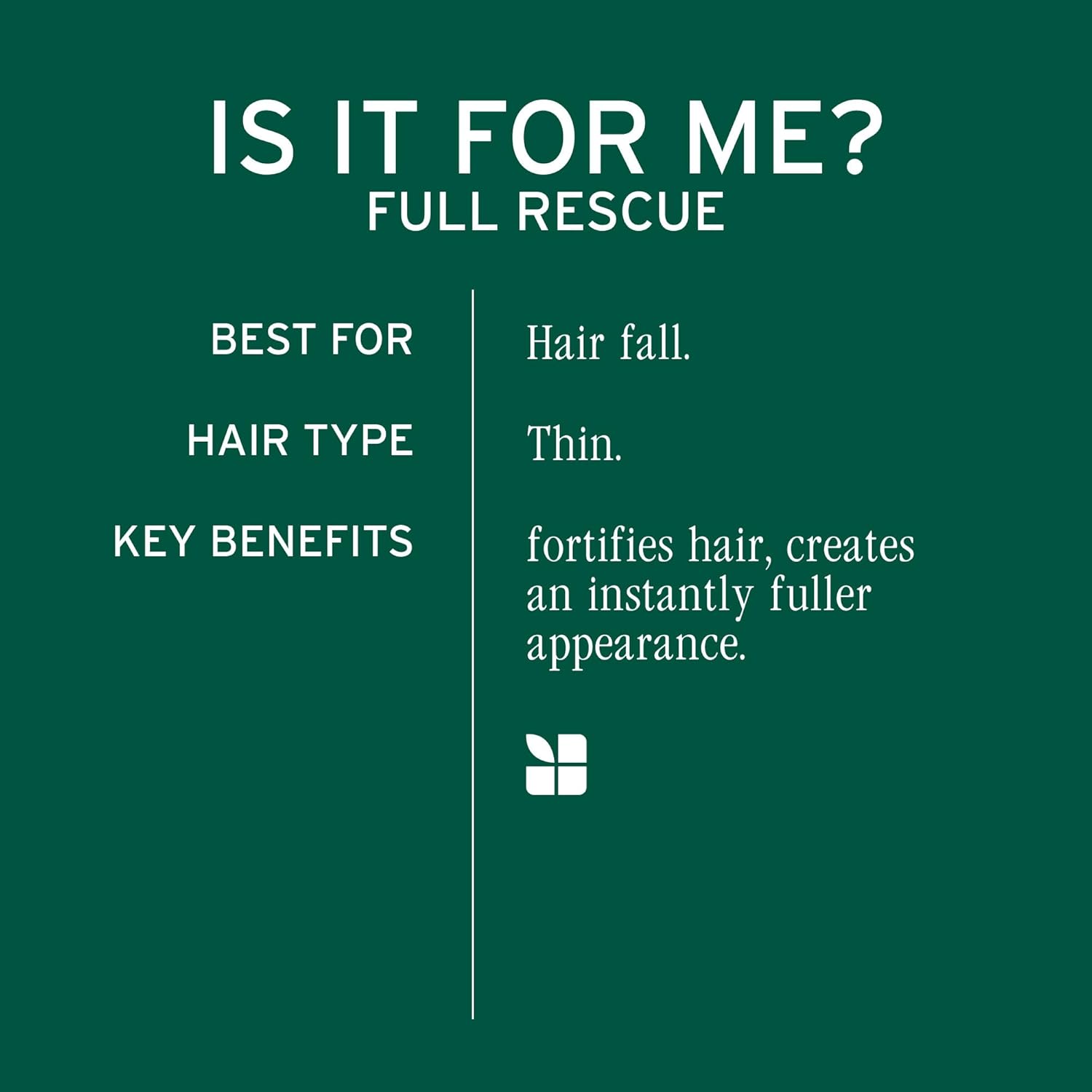 Biolage Full Rescue Densifying Leave-In Spray, Increases Resistance to Hair Fall, Enriched With Rosemary Oil & Niacinamide, For Breaking & Falling Hair, 250ml : Amazon.co.uk: Beauty