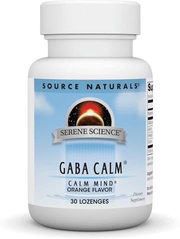 Source Naturals Serene Science Gaba, 125 Mg, Orange Flavored* - 30 Tablets