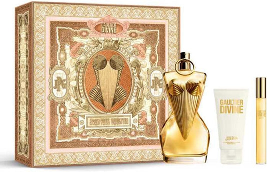 Gaultier Divine By Jean Paul Gaultier For Women - 3 Pc Gift Set 3.4Oz Edp Spray, 0.3Oz Edp Spray Mini, 2.5Oz Body Lotion