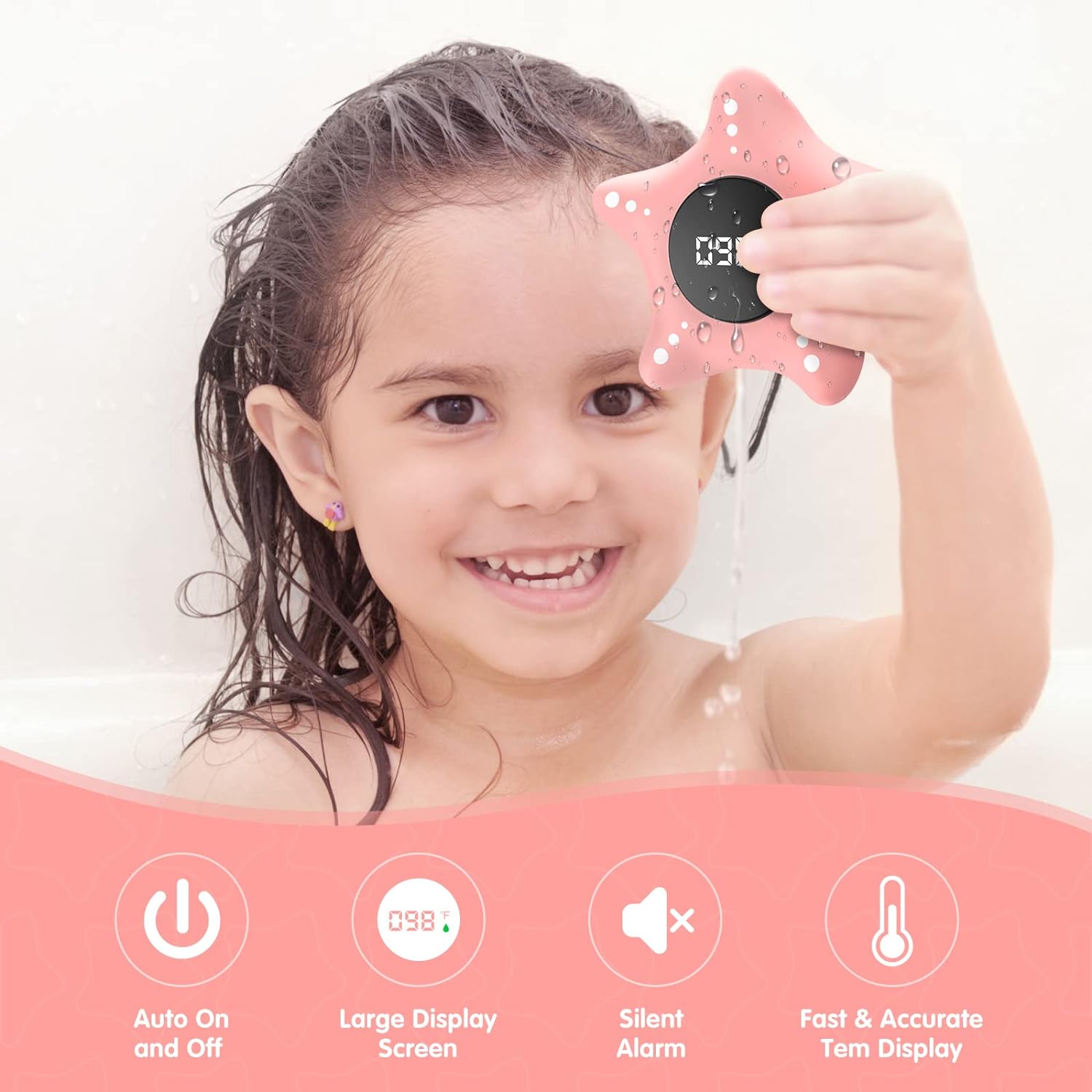 Baby Bath Thermometer Safety, Digital Bathing Water Temperature Thermometer for Infants Pregnancy : Baby