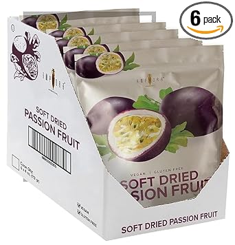 Amphora Conventional Soft Dried Passion Fruit 3.5 Oz (100Gr) Per Pouch ( Case Of 6 Pouches )