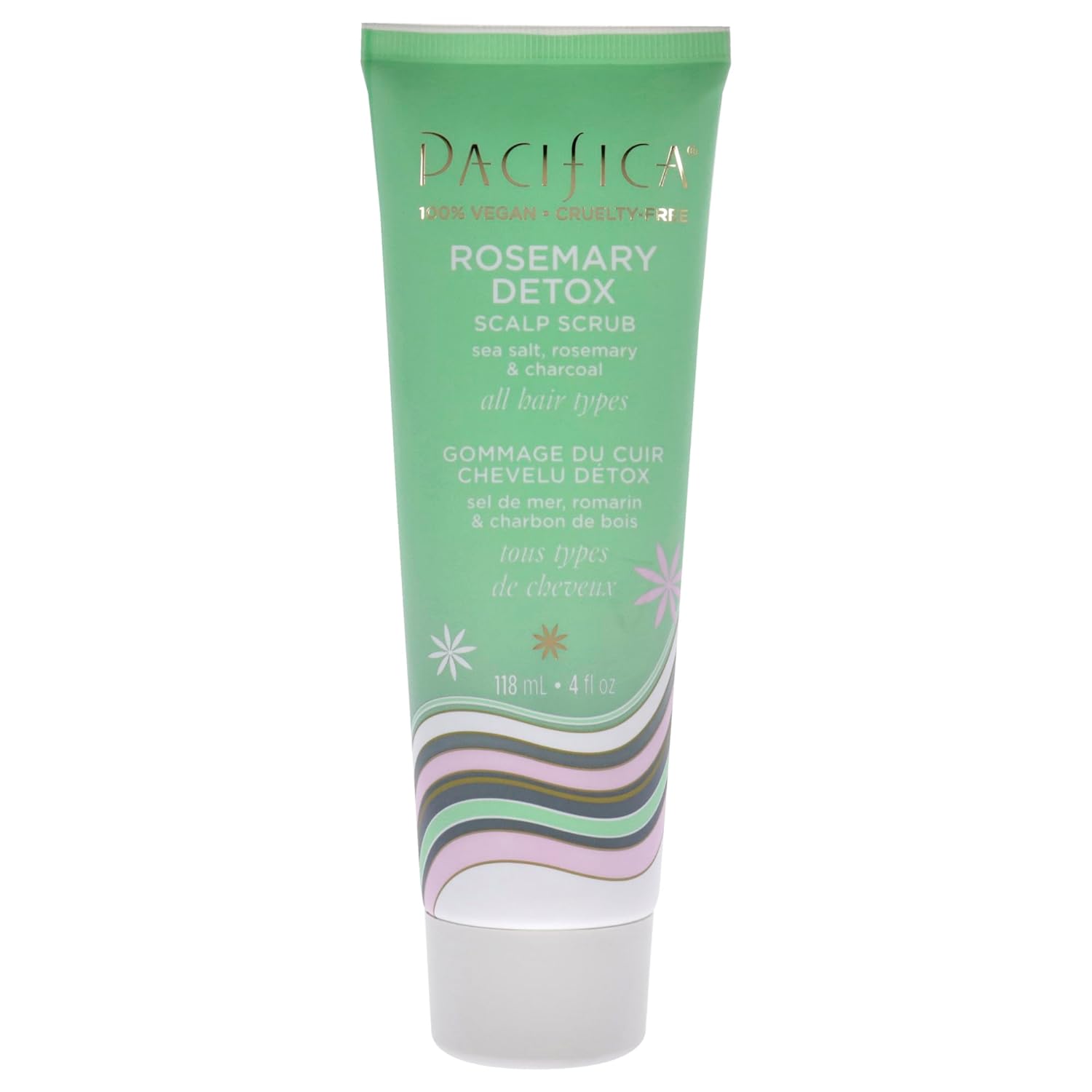 PACIFICA Rosemary Detox Scalp Scrub by Pacifica for Women - 4 oz Scrub, White