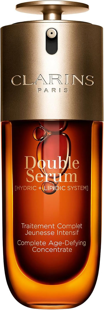 Clarins New Double Serum | Anti Aging Face Serum | Visibly Firms, Smoothes, Boosts Radiance, And Refines Pores | 24H Hydration | All Skin Types