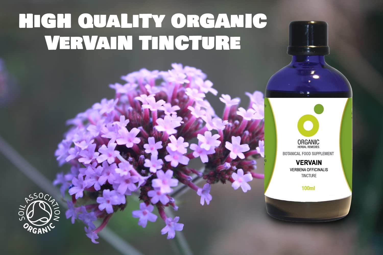 Organic Herbal Remedies 100ml Vervain Tincture : Amazon.co.uk: Health & Personal Care