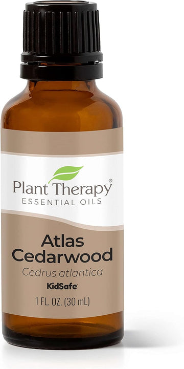 Plant Therapy Atlas Cedarwood Essential Oil 30 Ml (1 Oz) 100% Pure, Undiluted, Therapeutic Grade