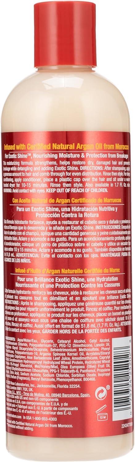 Creme Of Nature, Argan Oil For Hair, Intensive Conditioning Treatment, Argan Oil Of Morocco, Moisturizing Hair Care, 12 Fl Oz