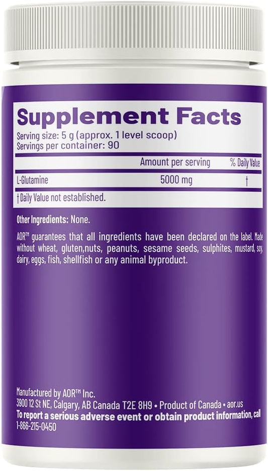 L-Glutamine Powder 450G, Supports Immunity And Gut Health, Dietary Supplement, 90 Servings