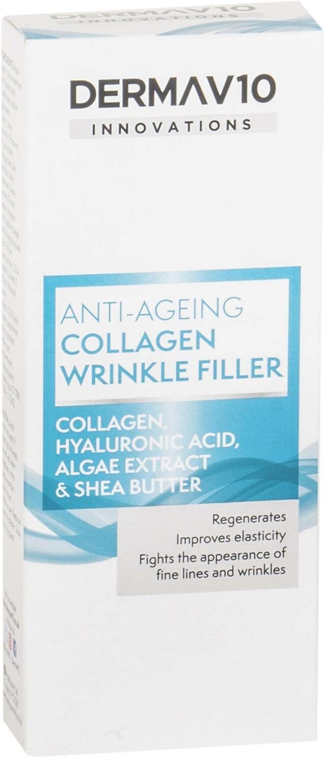 Derma V10 Anti-Ageing Collagen Wrinkle Filler, 30Ml (2X15Ml Tubes)
