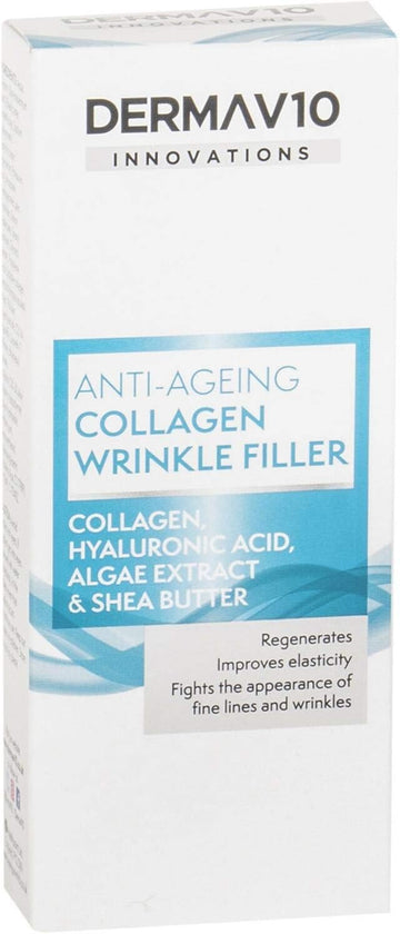 Derma V10 Anti-Ageing Collagen Wrinkle Filler, 30Ml (2X15Ml Tubes)