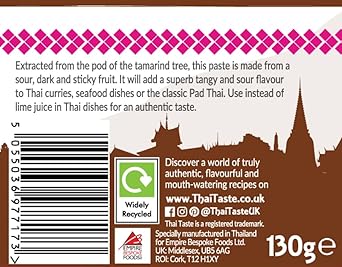 Thai Taste Tamarind Paste (Makham Piek) 130G - Pack Of 2
