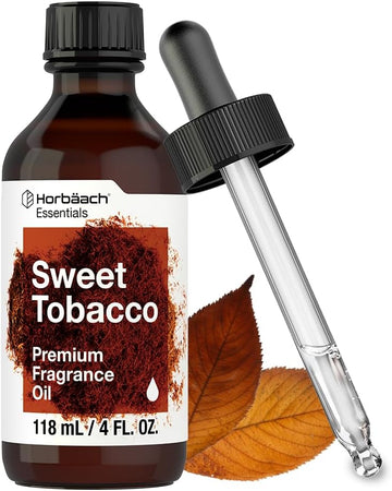 Horbäach Sweet Tobacco Fragrance Oil | 4 Fl Oz (118Ml) | Premium Grade | For Diffusers, Candle And Soap Making, Diy Projects & More | Packaging May Vary