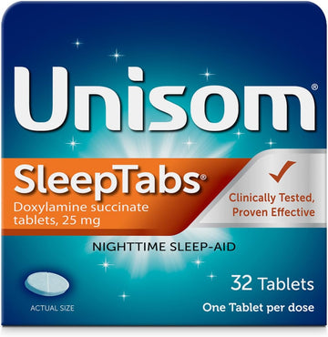 Unisom Sleeptabs, Nighttime Sleep-Aid, Doxylamine Succinate, 32 Tablets