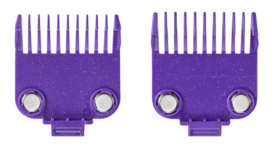 Andis 561002 Og Master Dual Magnet Attachment Clipper Guard Set, 2-Pack, Purple