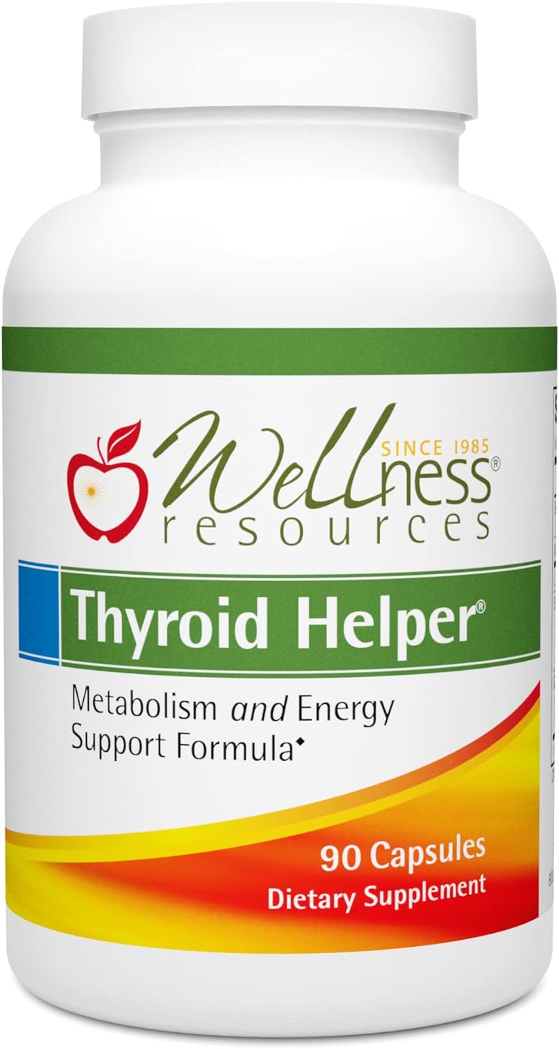 Wellness Resources Thyroid Helper - Natural Supplement for Metabolism & Energy (90 Capsules)