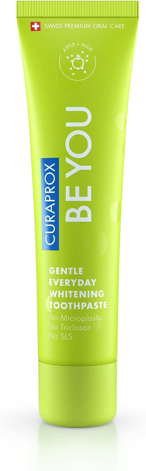 Curaprox Be You Peach + Apricot Toothpaste 60Ml - Gentle Everyday Whitening - Sls, Microplastic, Triclosan Free Fluoride Toothpaste