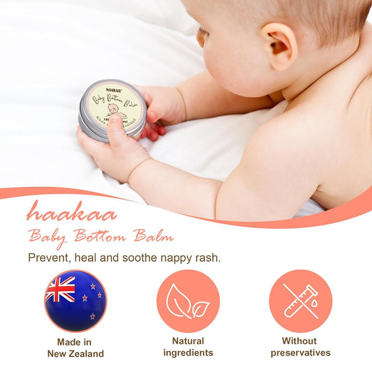 haakaa Baby Diaper Rash Cream, Dry Skin and Diaper Rash Ointment, Prevents and Soothes Diaper Rash Cream for Baby, Made in New Zealand 1.76 oz