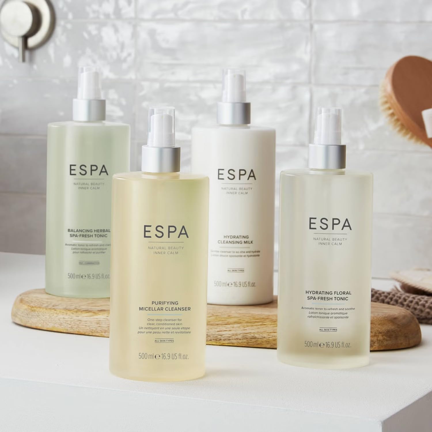 Espa | Purifying Micellar Cleanser | Supersize | 500Ml |Hyaluronic Acid | Gentle, Non-Rinse Cleanser : Beauty & Personal Care