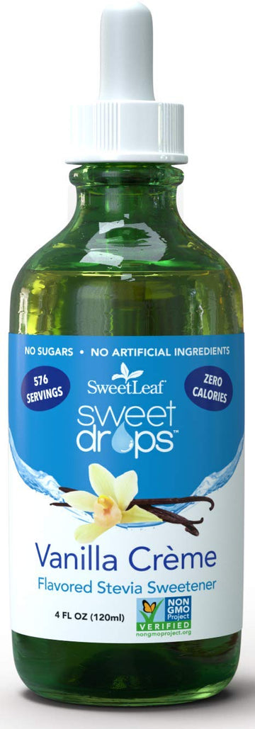 Sweetleaf Drops Liquid Stevia Sweetener, Vanilla Creme, 4 Oz