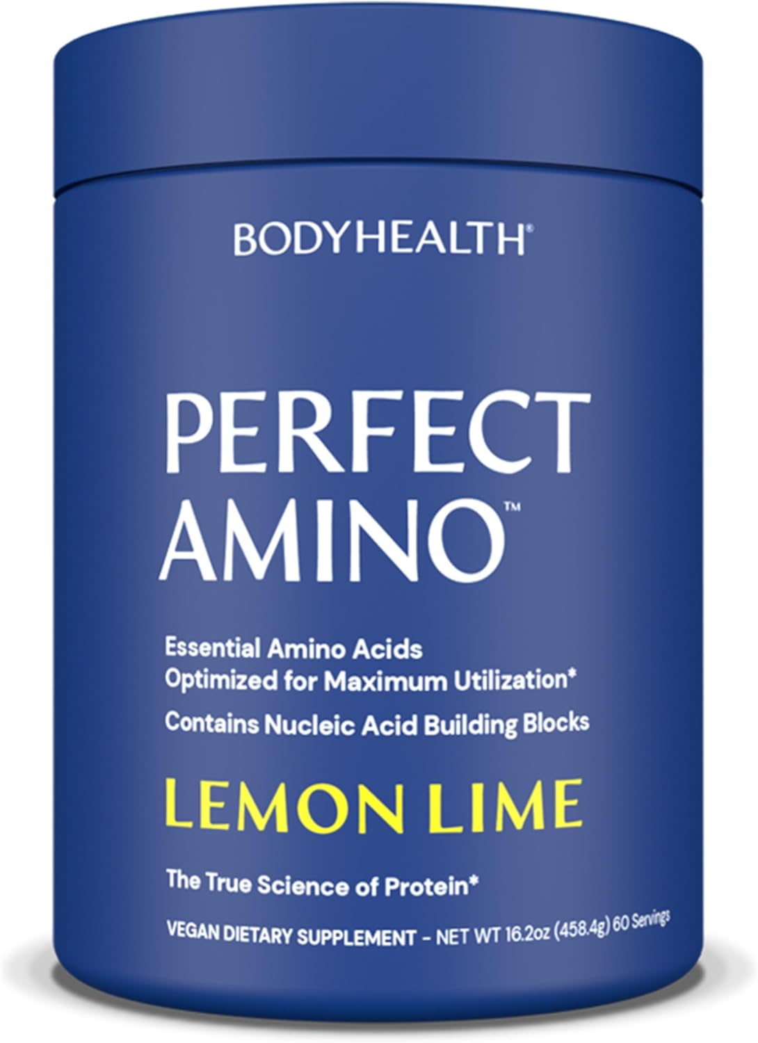 Bodyhealth Perfectamino Powder - Bcaa And Eaa Powder For Pre And Post Workout - Amino Acid Energy Drink Powder For Men And Women To Support Lean Muscle And Recovery - Lemon Lime - 60 Servings