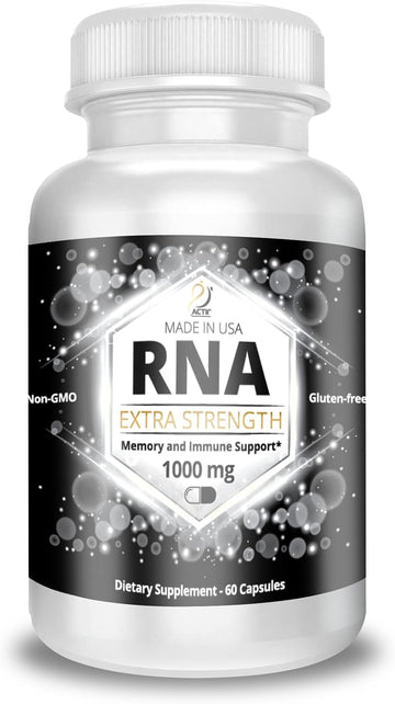 Actif Rna Extra Strength 1000 Mg, Rna Supplement With Memory And Immune Support, 60 Capsules