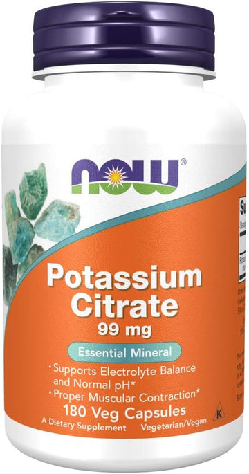 Now Supplements, Potassium Citrate 99 Mg, Supports Electrolyte Balance And Normal Ph*, Essential Mineral
