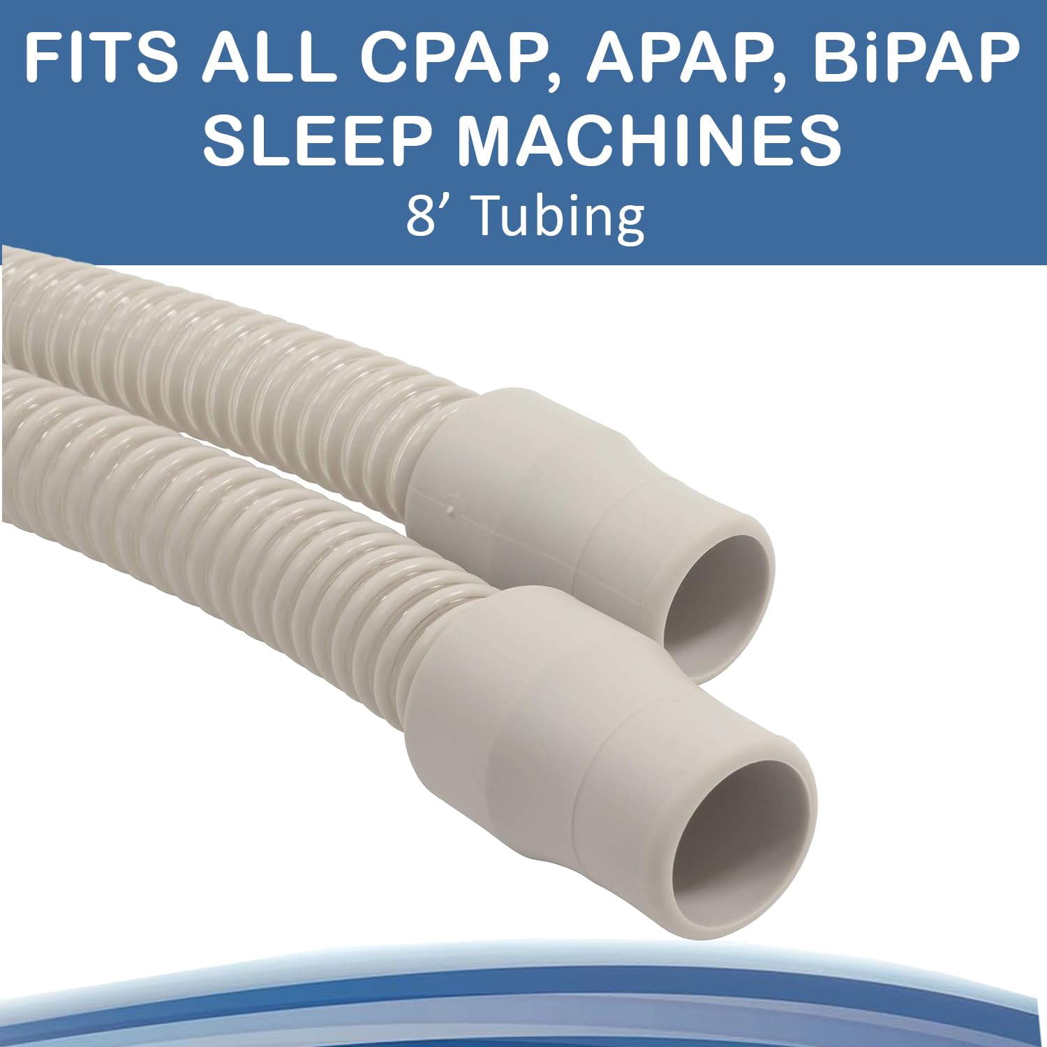 Roscoe Medical Lightweight CPAP Hose, 8 feet - Flexible CPAP Tubing, Compatible With Resmed Airsense, Philips Respironics, Fisher & Paykel, and most CPAP, APAP, BiPAP brands and CPAP supplies : Health & Household