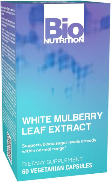 Bio Nutrition White Mulberry Extract 60 Vegetarian Capsules | General Wellness | Rich In Antioxidants | Immune Boosting Properties | Supports Eye Health