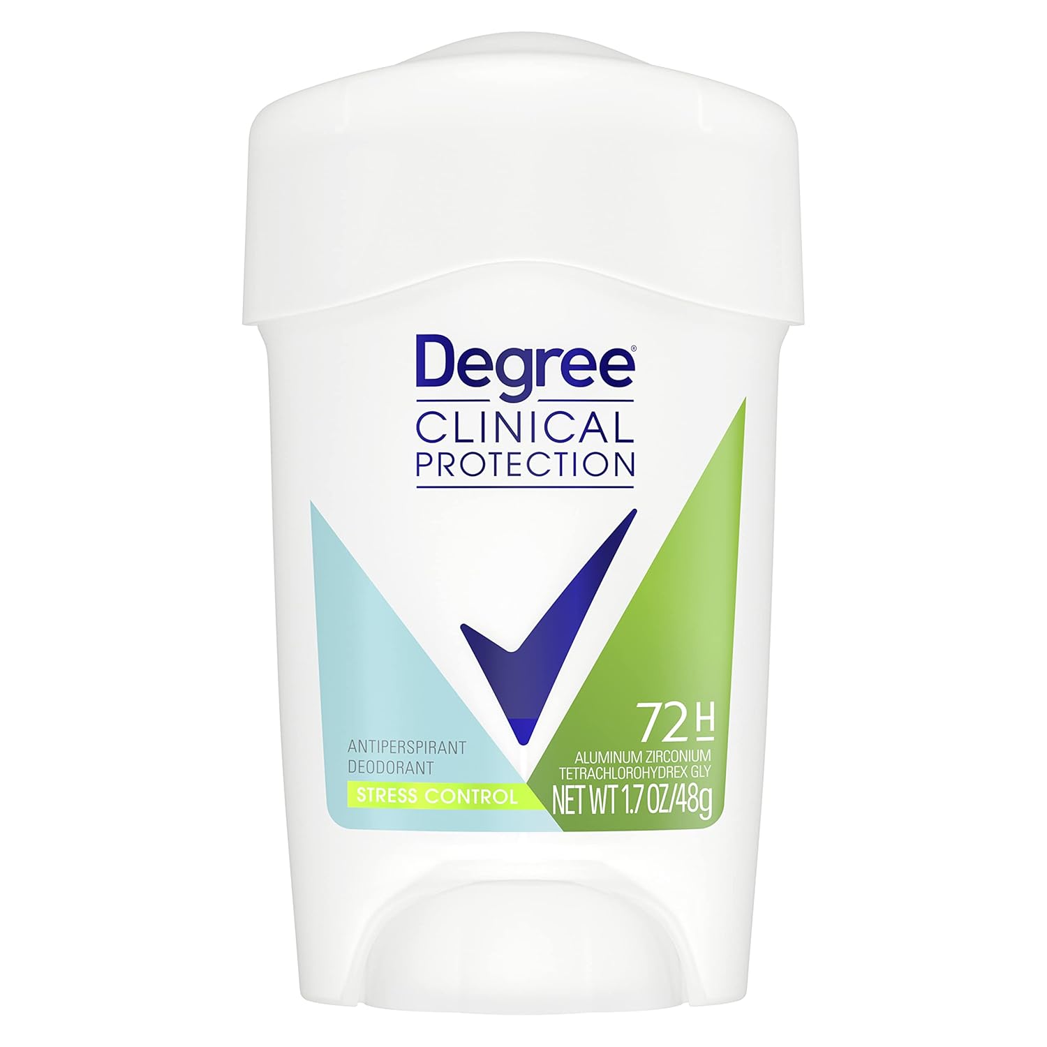 Degree Clinical Protection Antiperspirant Deodorant 72-Hour Sweat & Odor Protection Stress Control Antiperspirant For Women 1.7 Oz