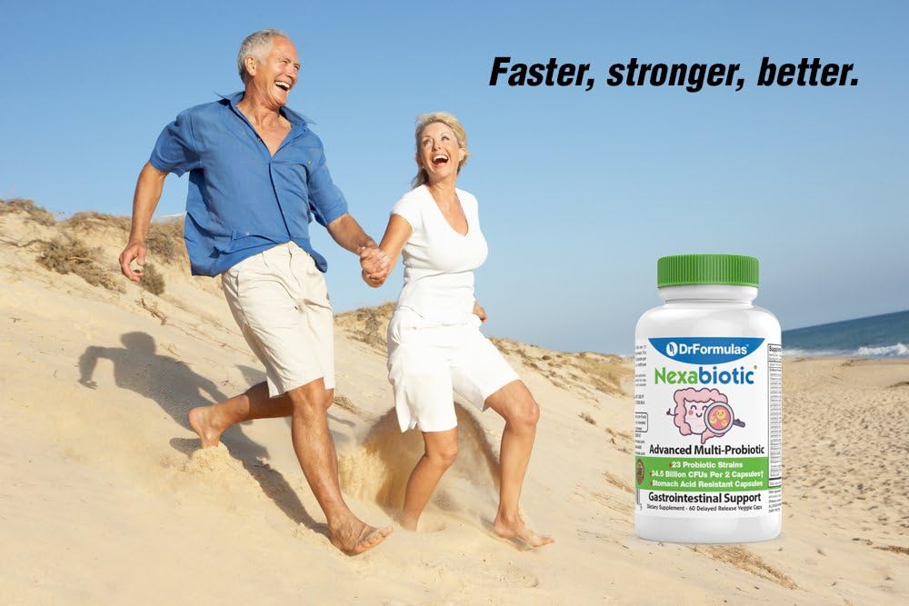 Drformulas Nexabiotic 23 Multi Probiotic For Women And Men - Dr. Formulated With Lactobacillus Acidophilus, Bifidobacterium Infantis, Saccharomyces Boulardii, 17.25 Billion Cfus : Health & Household