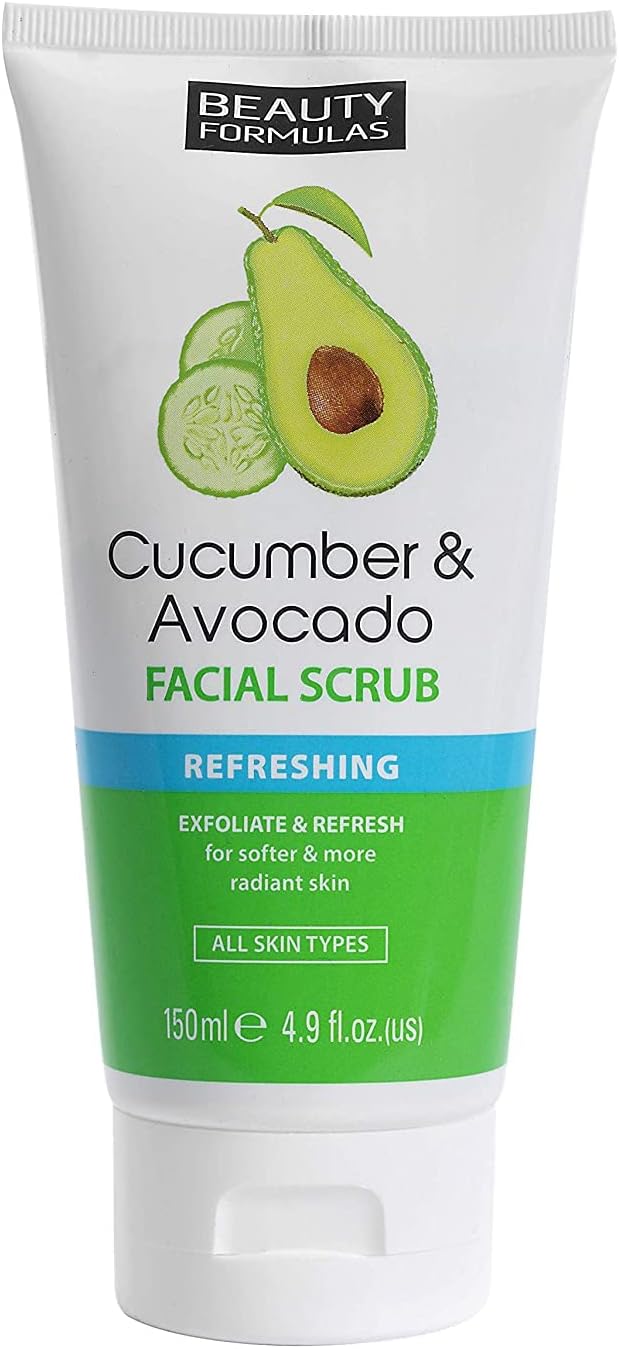 Beauty Formulas Face Scrub Cucumber & Avocado