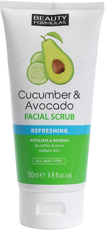 Beauty Formulas Face Scrub Cucumber & Avocado