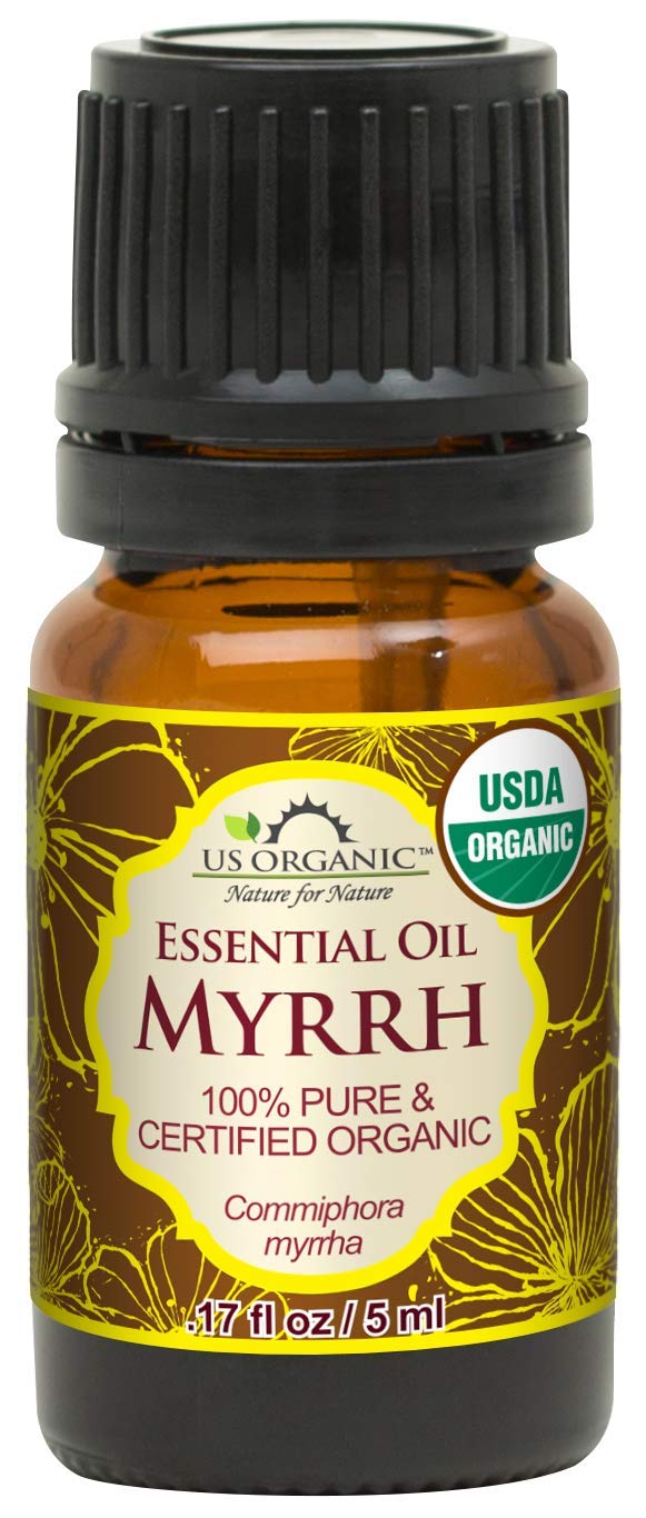 Us Organic 100% Genuine Myrrh Essential Oil - Sourced From The Horn Of Africa, Usda Certified Organic, Extracted By Hydro-Distillation (Myrrh, 5 Ml)