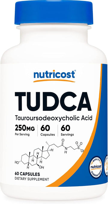 Nutricost Tudca 250Mg, 60 Capsules (Tauroursodeoxycholic Acid) - Premium Quality