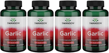 Swanson Garlic 500 Milligrams 60 Sgels (4 Pack)