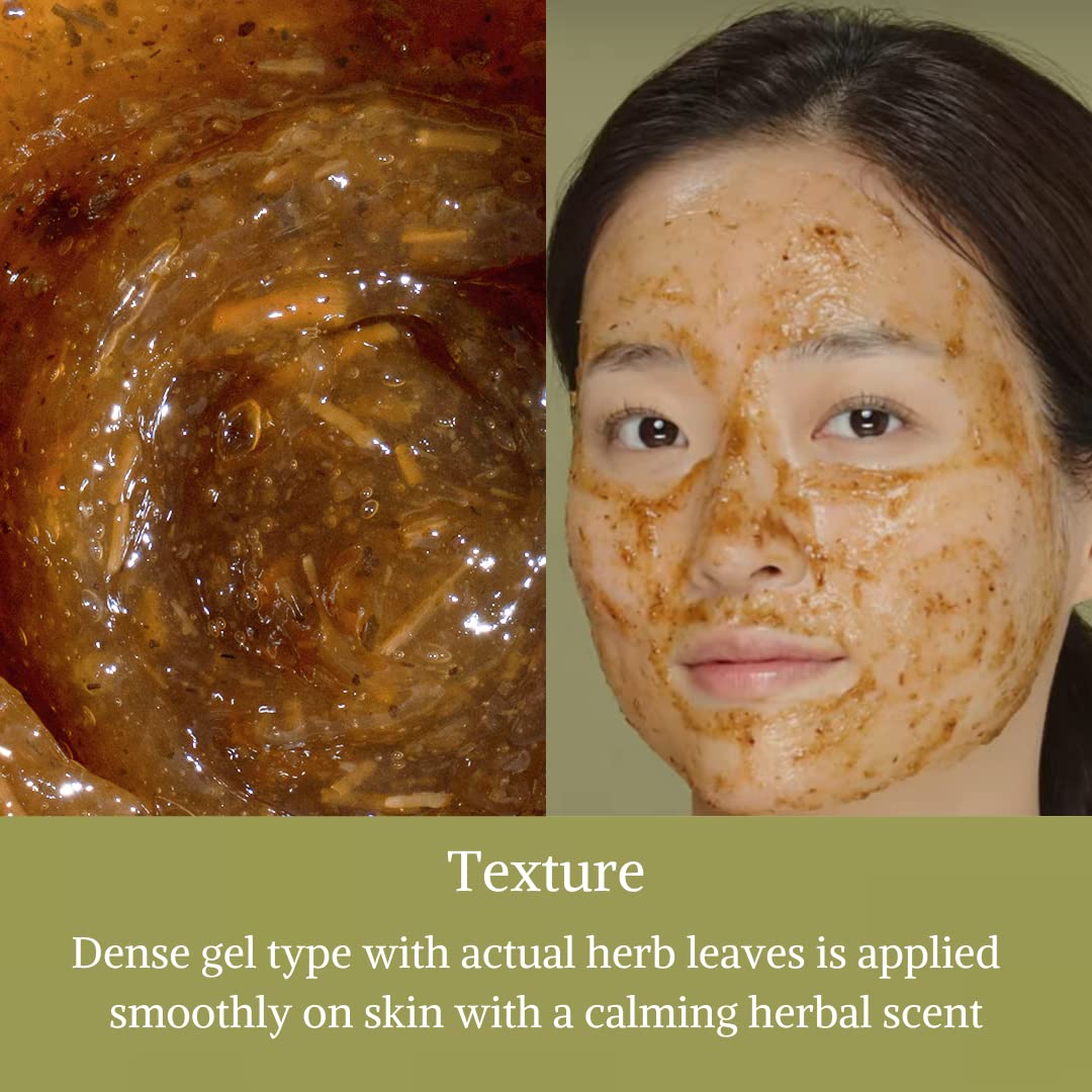[I'M From] Mugwort Mask 3.88 Fl Oz | Natural Herb, Tea Tree, Wash-Off, Cooling And Fast Soothing Breakouts, For Sensitive Skin : Beauty & Personal Care