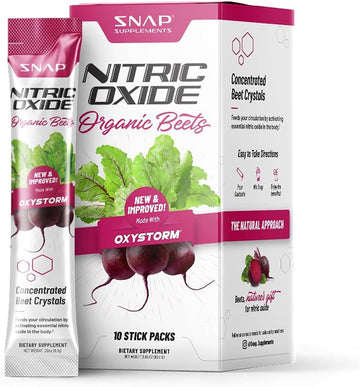 Nitric Oxide Organic Beet Root Powder by Snap Supplements - Convenient