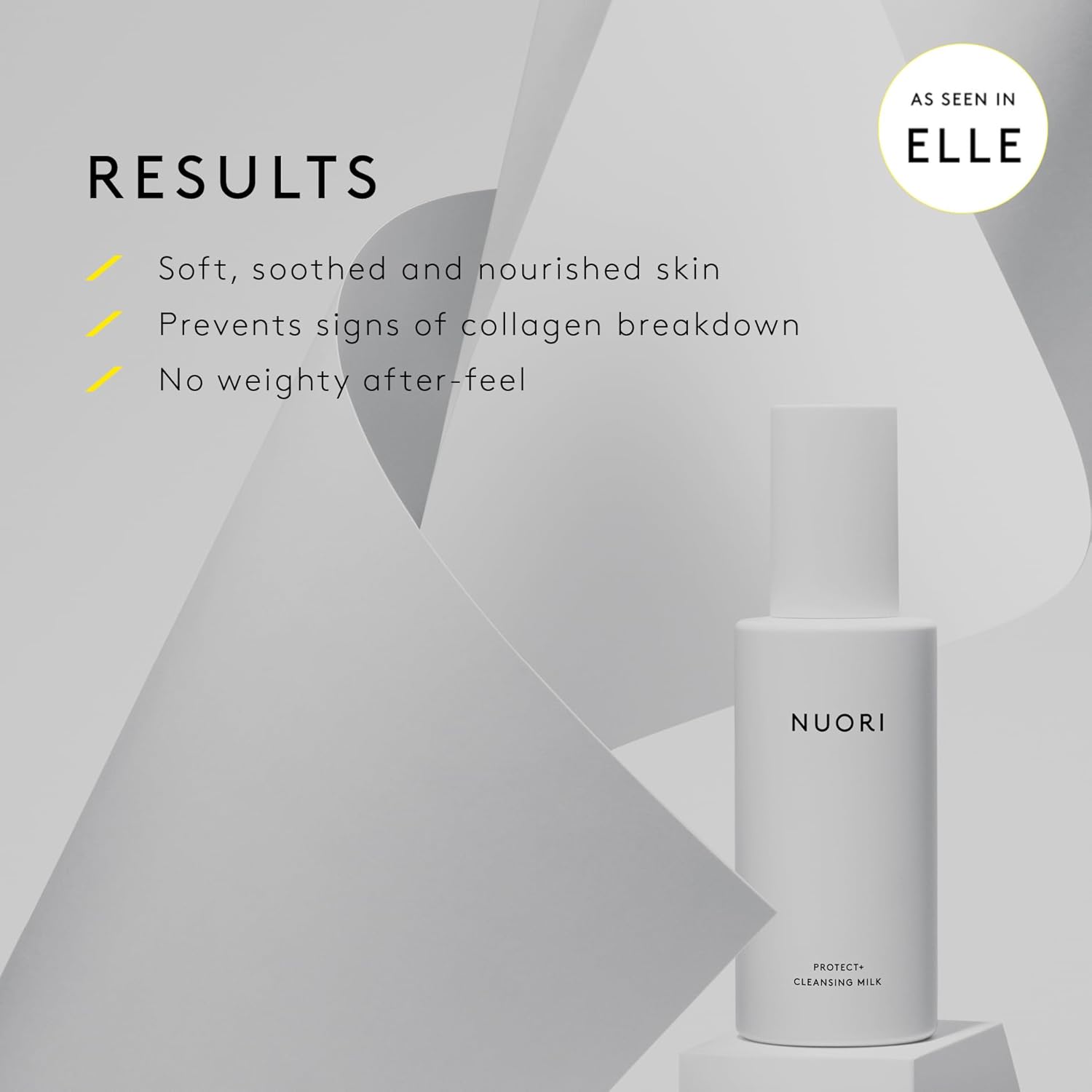 Nuori Protect + Cleansing Milk | Facial Cleanser, For All Skin Types Including Hypersensitive Skin, All Natural, Fragrance Free, 30 Ml / 1 Fl Oz : Beauty & Personal Care