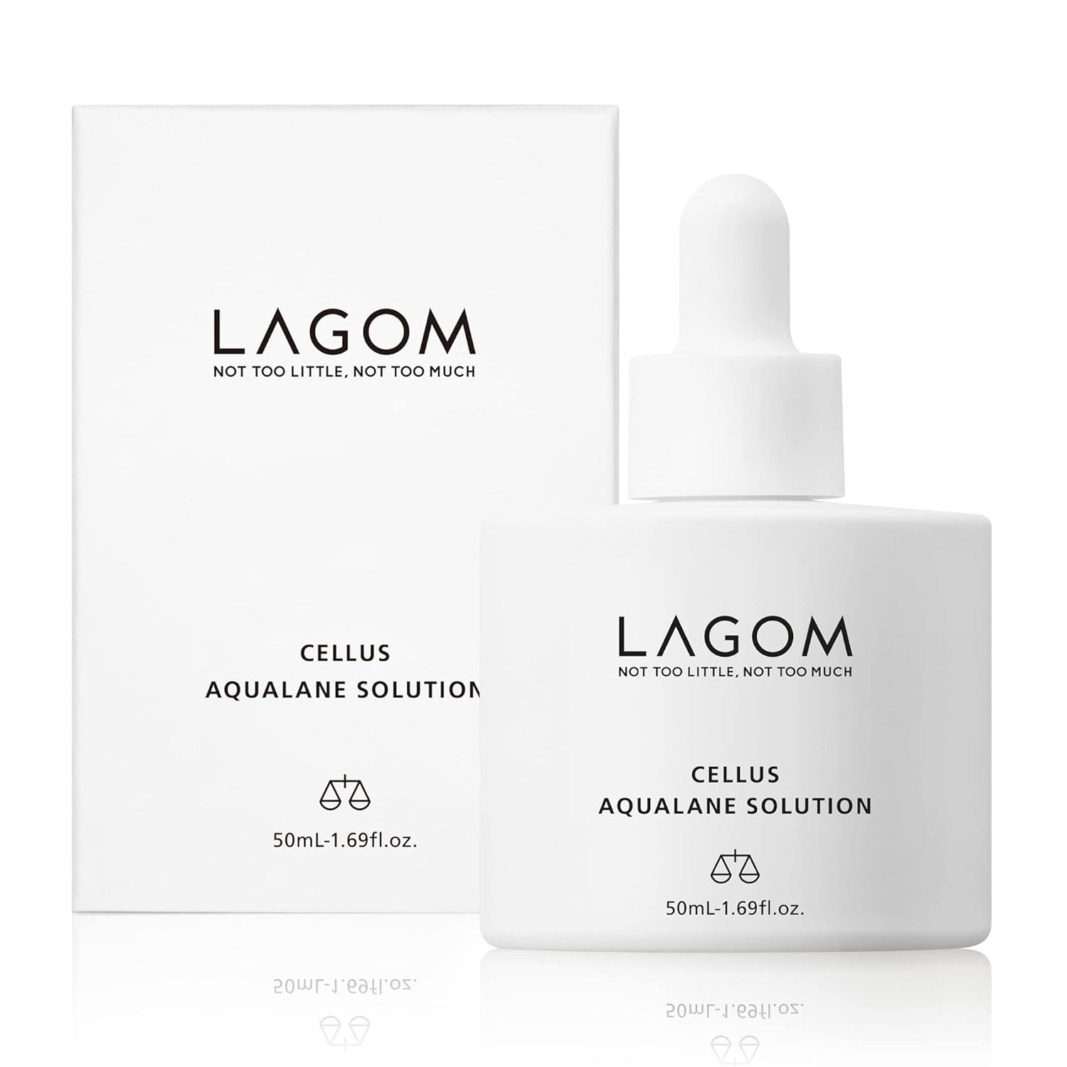 Lagom Cellus Aqualane Solution | Korean Serum For Face, Vegetable Squalane Essence, Skincare For Glass Skin, Deep Moisturization, Skin Barrier Strengthening 1.69 Fl Oz