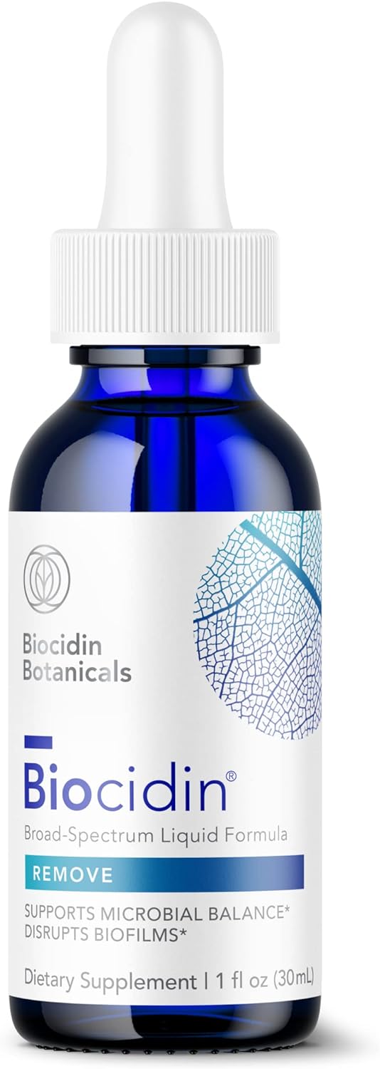 Biocidin Liquid Formula - Gut Cleanse Process & Immune Support Supplement - Supportive Biofilm Disruptor To Promote Digestive Health & Microbial Balance - 18 Botanical & Essential Oil Blend (1 Oz)