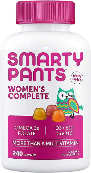 Smartypants Women'S Complete Multivitamin Dietary Supplement Netcount, Blueberry, Gummy 240 Count