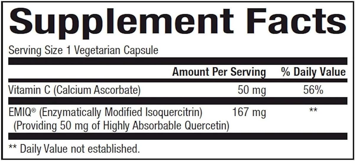 Bioclinic Naturals - Emiq Activated Quercetin, 60 Vcaps By Bioclinic Naturals