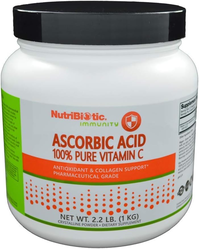 Nutribiotic - Ascorbic Acid Crystalline Powder 100% Pure Vitamin C 2000 Mg. - 2.2 S