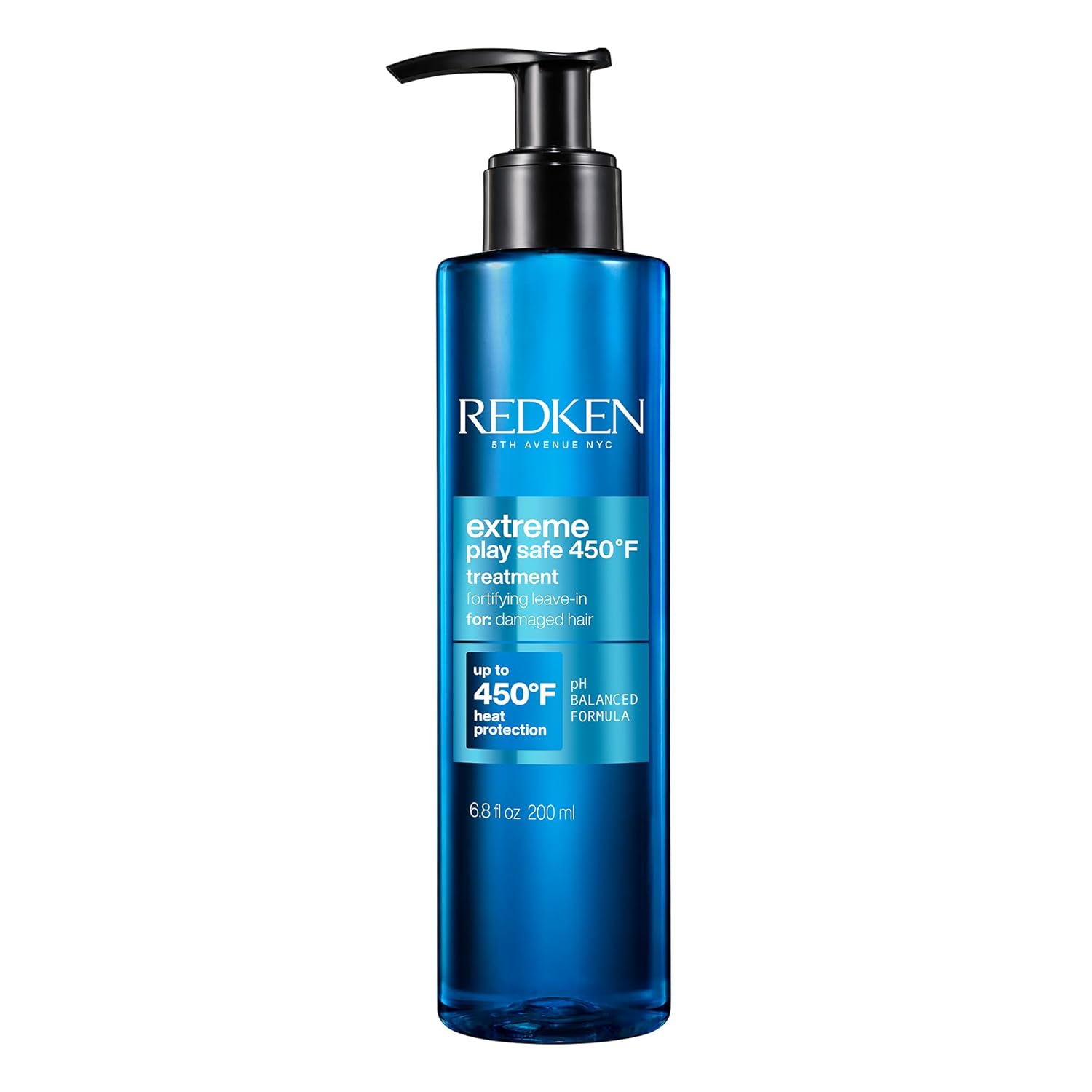 Redken Extreme Play Safe Heat Protectant Spray & Leave In Conditioner| For All Hair Types | Helps Reduce The Appearance of Split Ends | With Tourmaline